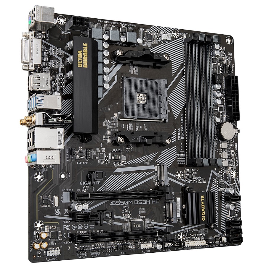 Pllakë amë Gigabyte B550M DS3H Socket AM4 micro ATX AMD B550