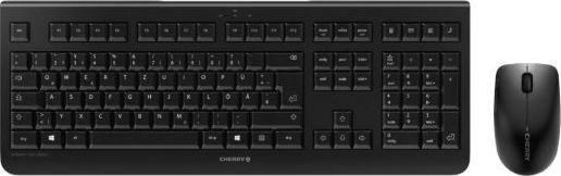 Set tastierë dhe maus Cherry DW 3000, pa kabllo 2.4GHz, USB, i zi