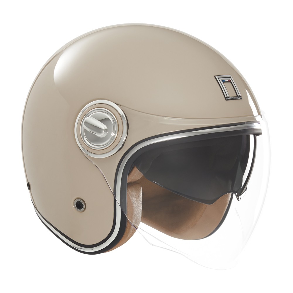 Helmetë moto Nox Premium Heritage, jet, e zezë