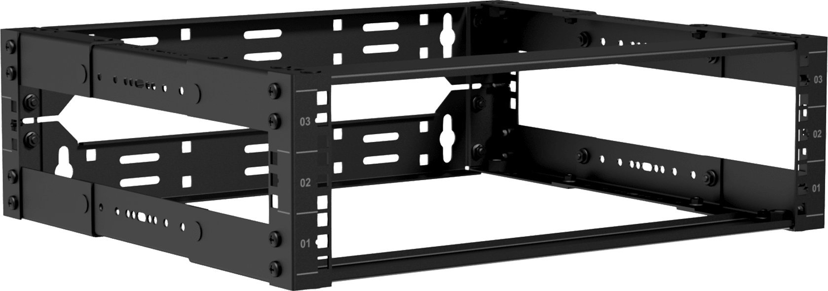 Mbajtëse tavani Caymon OPR300C për rafte 19" OPR3xxA OPR5xxA, metalike, e zezë