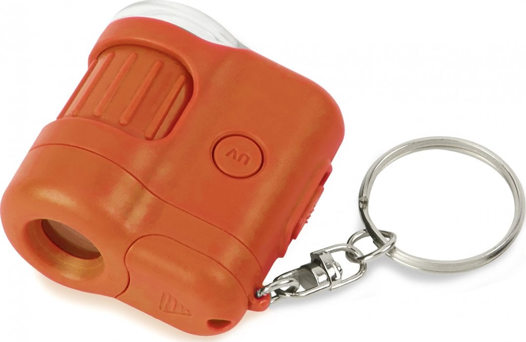 Mikroskop xhepi Carson MicroMini, zmadhim 20x, LED, portokalli