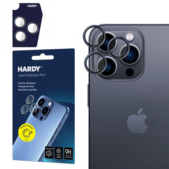 Xham mbrojtës për kamerë 3MK HARDY për Apple iPhone 14 Pro/14 Pro Max	