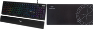 Set tastiere gaming Preyon Long Claw Alpha, 104 taste, RGB, me mouse pad Falcon Speed XL, i zi