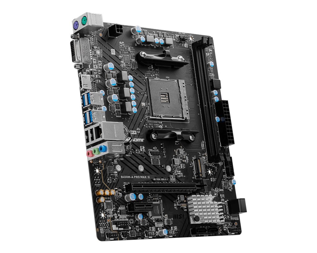 Motherboard MSI B450M A PRO MAX II, AMD AM4, mATX, i zi