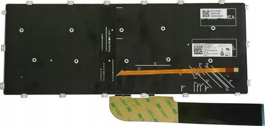 Tastierë për laptop Dell M18NSC-UBS, KYBD, 80, US-INTL, e zezë