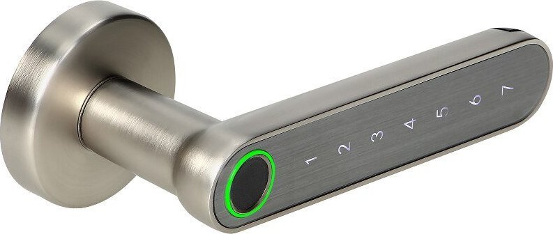 Dorezë dere inteligjente Orno OR-ZS-853/N, tastierë me prekje, lexues gjurmësh gishtash, nickel
