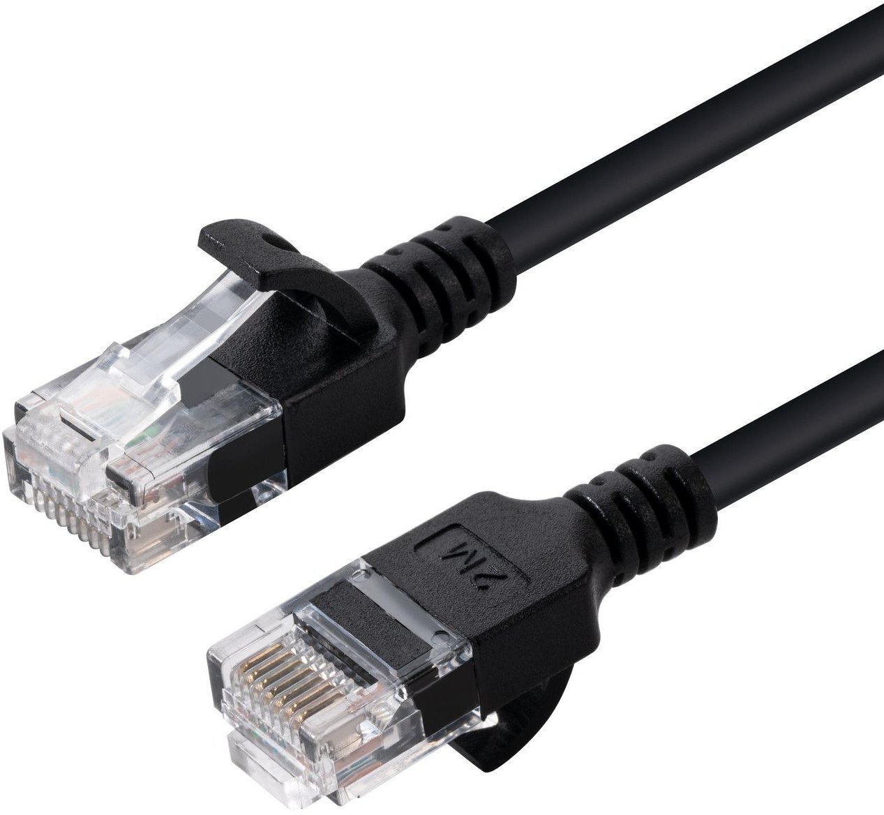 Kabllo rrjeti Microconnect V UTP6A0015S SLIM, Cat6a, 0.15m, e zezë