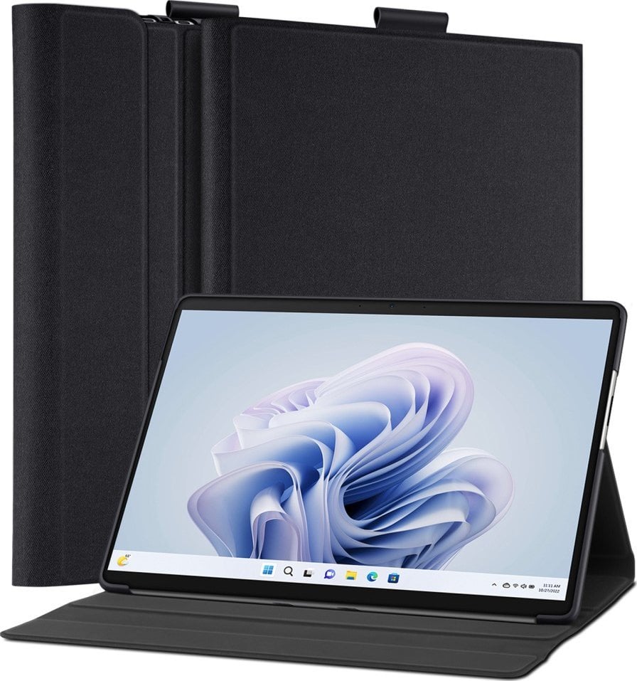 Këllëf tablet Spigen Stand Folio për Microsoft Surface Pro 9/8, me qëndrim, i zi