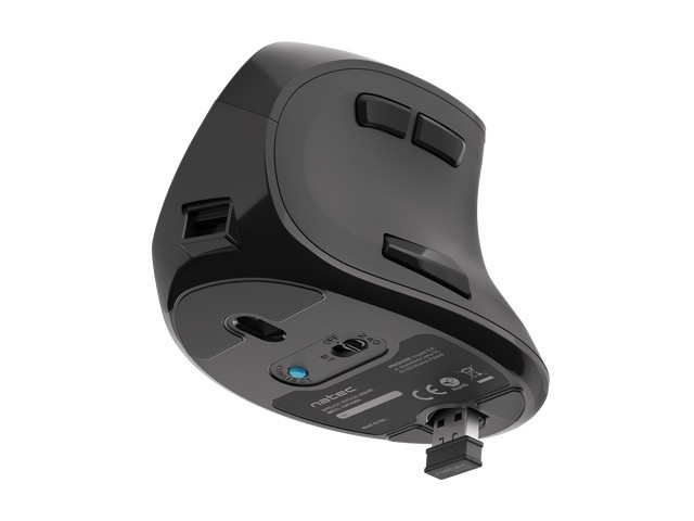 Maus vertikal wireless Natec Euphonie, 2400 DPI, Bluetooth 5.0, i zi