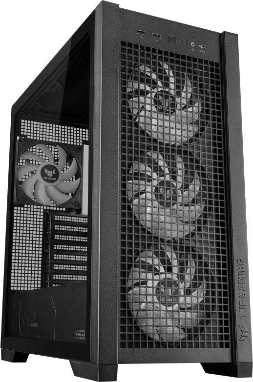 Kutia për PC ASUS TUF Gaming GT302, MIDI Tower, ARGB, e zezë