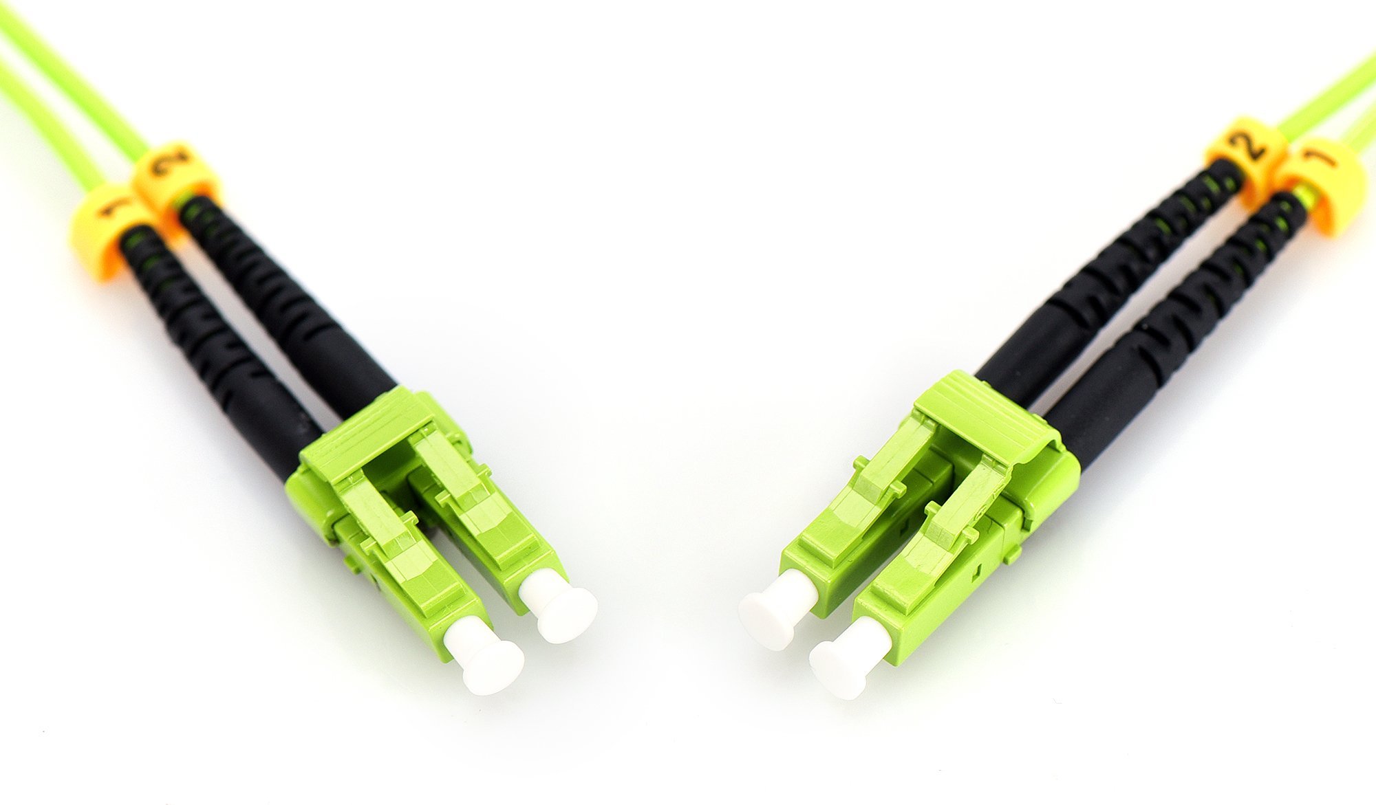 Оптички кабел Дигитус LWL Patch Cable LC LC, OM5 50/125 µm, дуплекс 3m, зелена