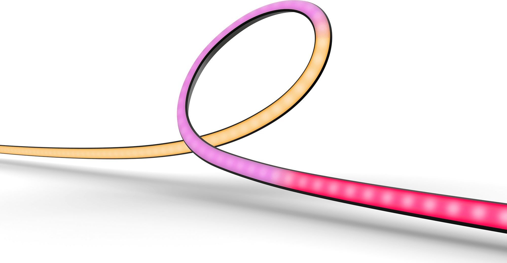 Shirit drite inteligjent Philips Hue Gradient PC Strip, për 3 monitorë 24-27", i bardhë