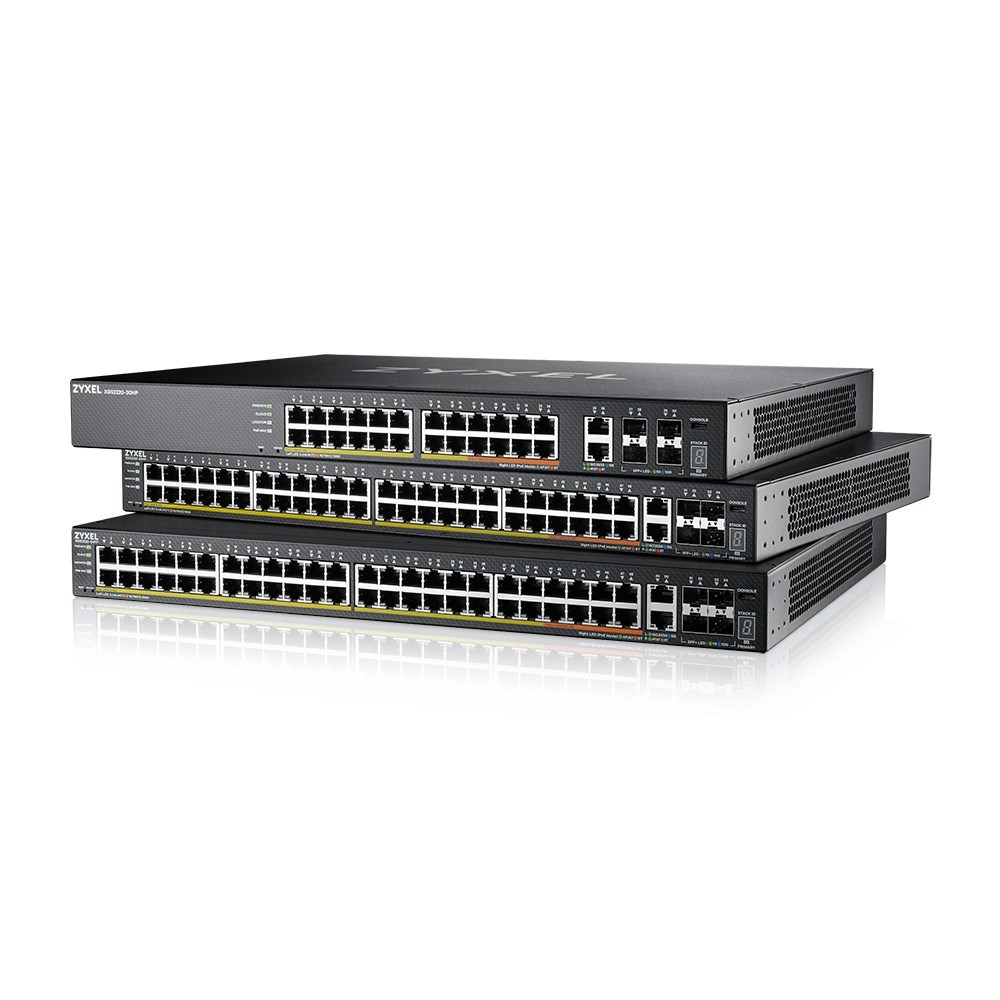 Switch Zyxel XGS2220-30HP, 24 porta Gigabit, PoE+, 10G, i zi