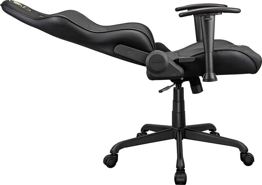 Karrige gaming Cougar Armor Elite Royal, ergonomike, e zezë e artë
