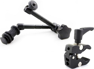 Krah artikulues Commlite Magic Arm 11", me Clamp, për aksesorë foto video