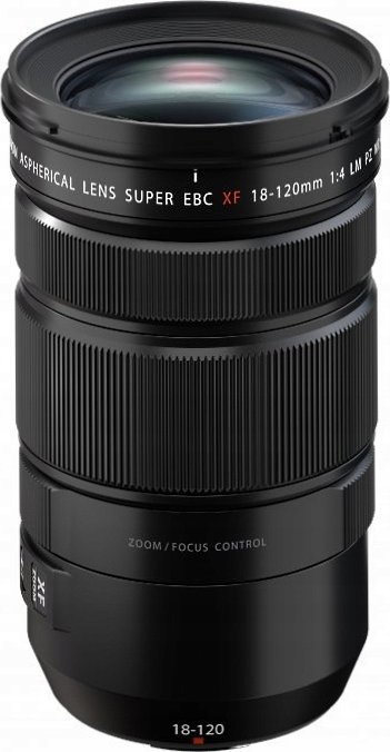 Objektiv Fujifilm XF 18-120mm F4 LM PZ WR, zmadhim 6.7x, rezistent ndaj motit, i zi