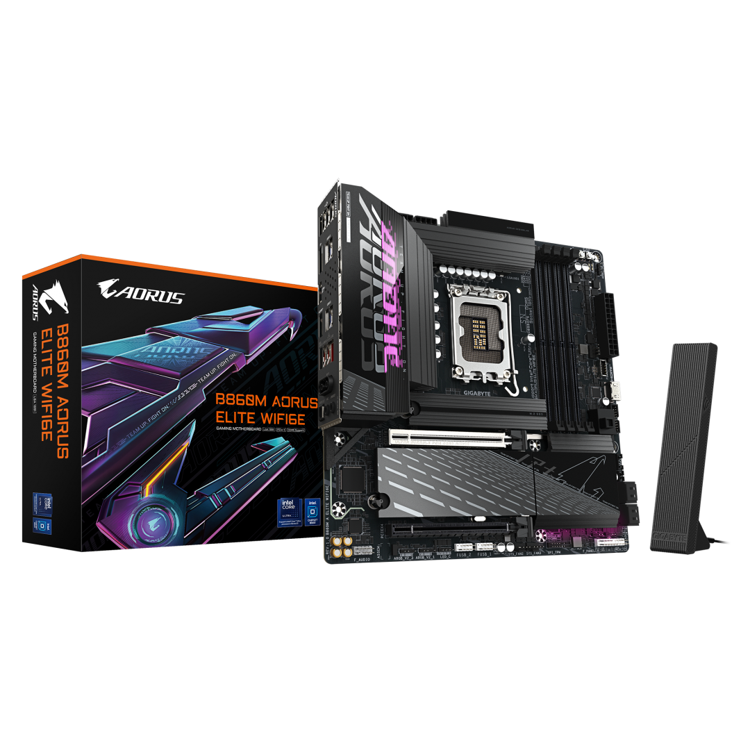 Motherboard Gigabyte B860M AORUS ELITE WIFI6E, LGA 1851, DDR5, mATX