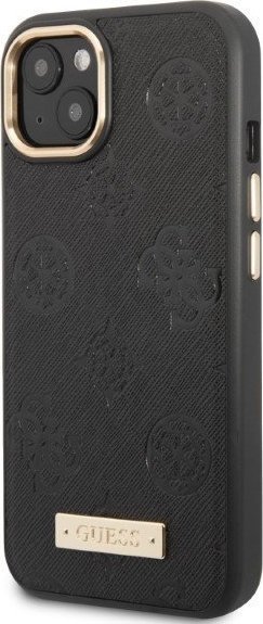Futlle telefon Guess GUHMP13MSAPSTK, për iPhone 13 6.1", MagSafe, e zezë