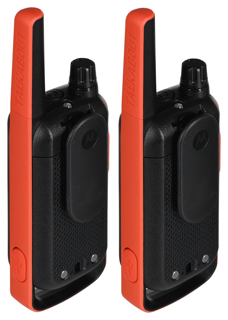 Radiolidhje Motorola TLKR T82, diapazon deri 10 km, 2 copë, e zezë