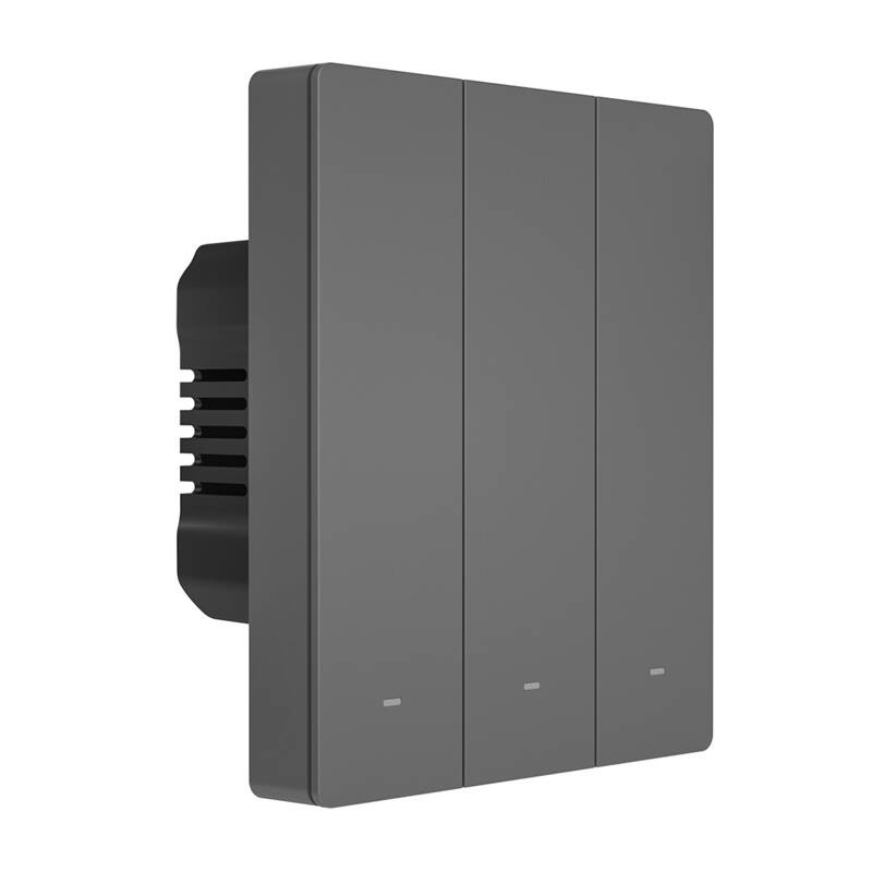 Çelës muri i mençur Sonoff M5-3C-80, 3 kanale, Wi-Fi, i zi