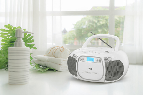 Radio JVC RC-E451W, e bardhë