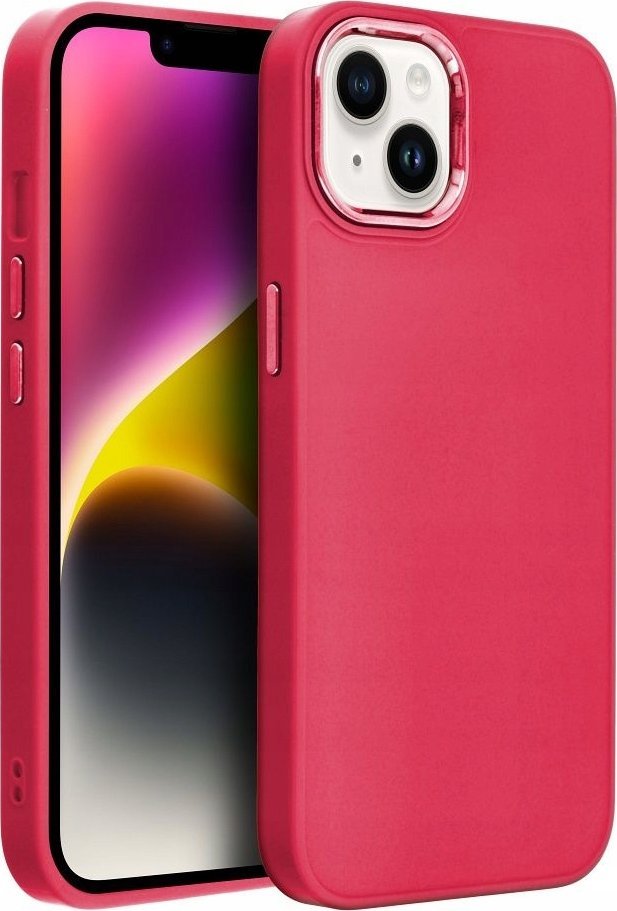 Mbajtëse telefoni Frame Case për Samsung Galaxy A35 5G, TPU, magenta