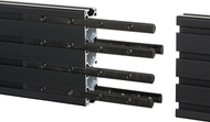 Komplet zgjatues montimi B-Tech System X BT8390, 6 shufra çeliku, për video wall dhe menu board, i zi