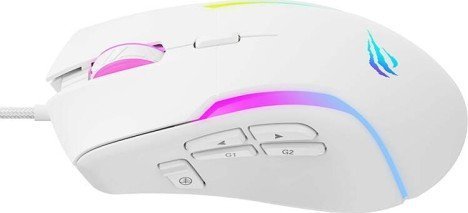 Mouse gaming Havit MS1033, 9 butona, RGB, i bardhë