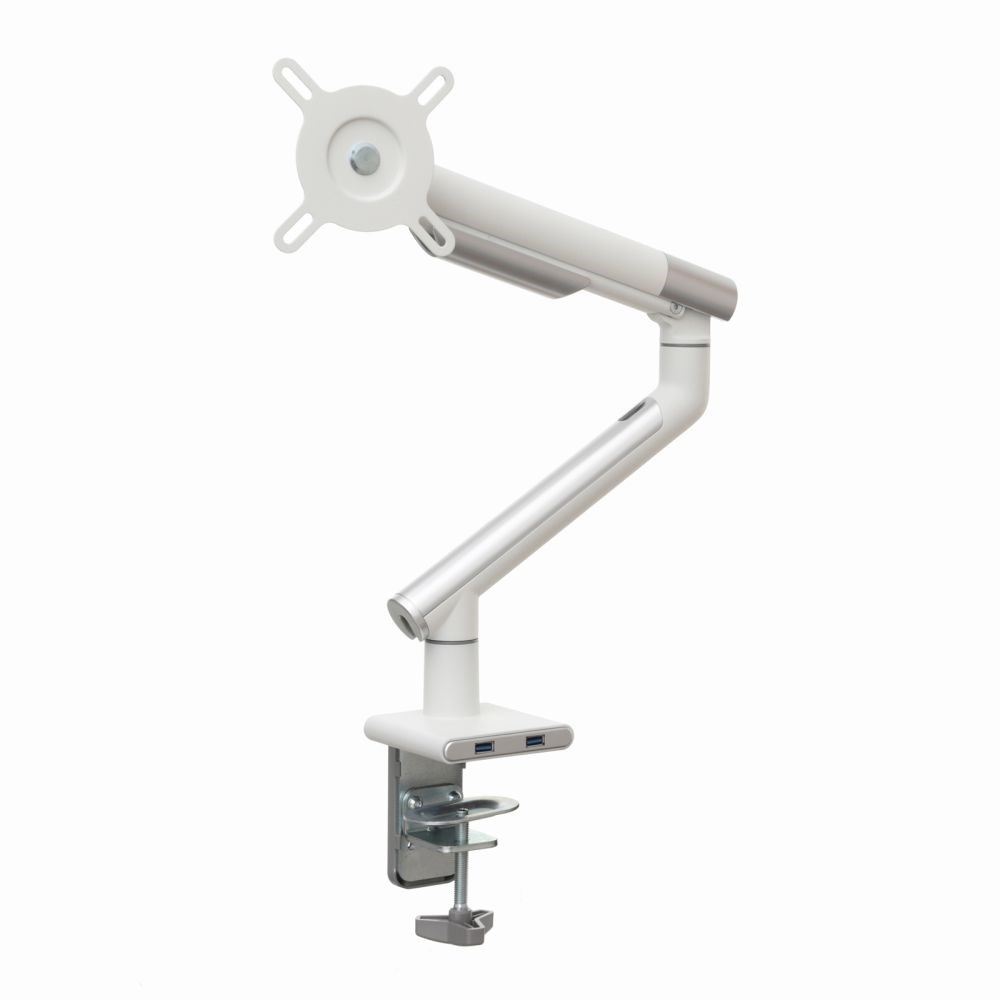 Mbajtëse monitori ART L-19GD, 17-32", 9kg, VESA 100x100, Gaz, e bardhë