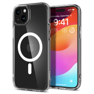 Mbrojtëse për celular iPhone 15 Spigen Ultra Hybrid MagSafe, transparente