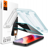 Xham mbrojtës Spigen Glass TR EZ Fit Privacy, 2 copë, për iPhone 16 Pro, transparent