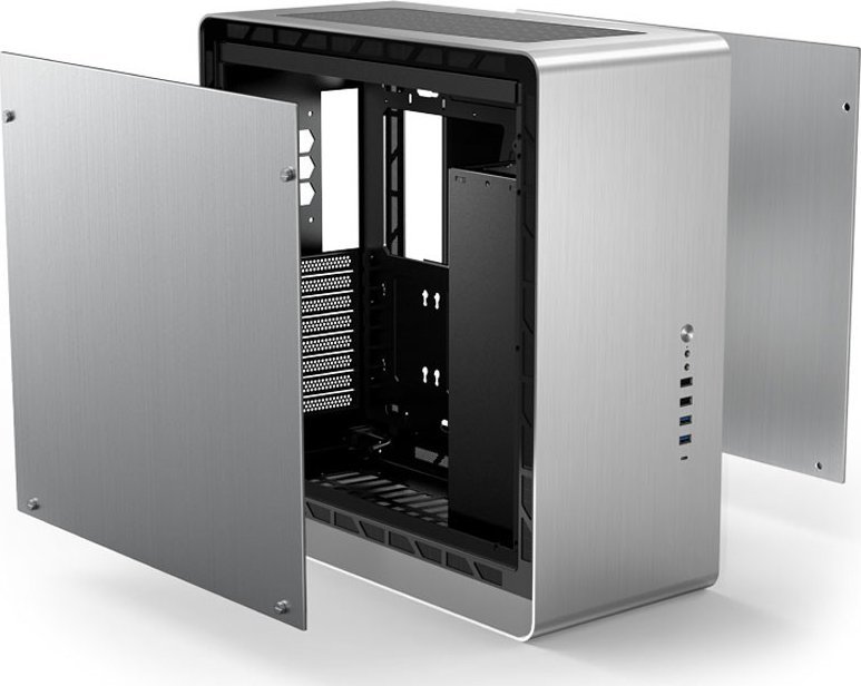Куќиште за компјутер Jonsbo UMX6S, сребрена, Full Tower