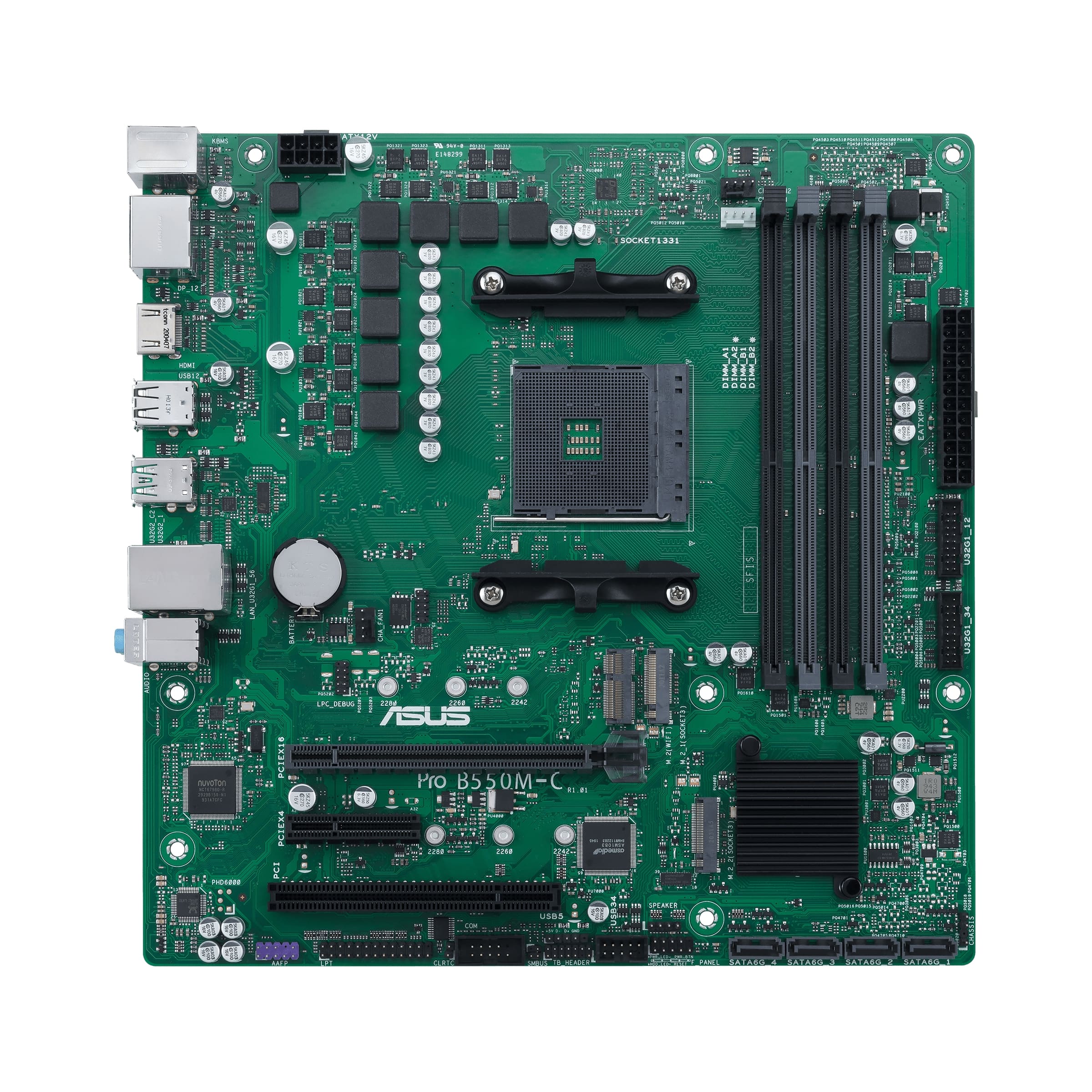 Pllakë amë ASUS PRO B550M-C, CSM, AM4, mATX