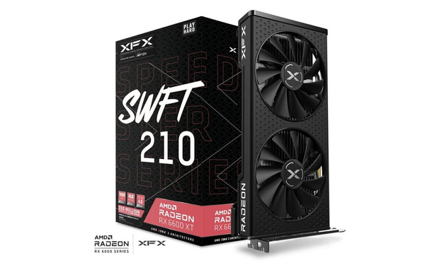 Kartelë grafike XFX Speedster SWFT 210 Radeon RX 6600 XT, 8GB GDDR6, RDNA 2, e zezë