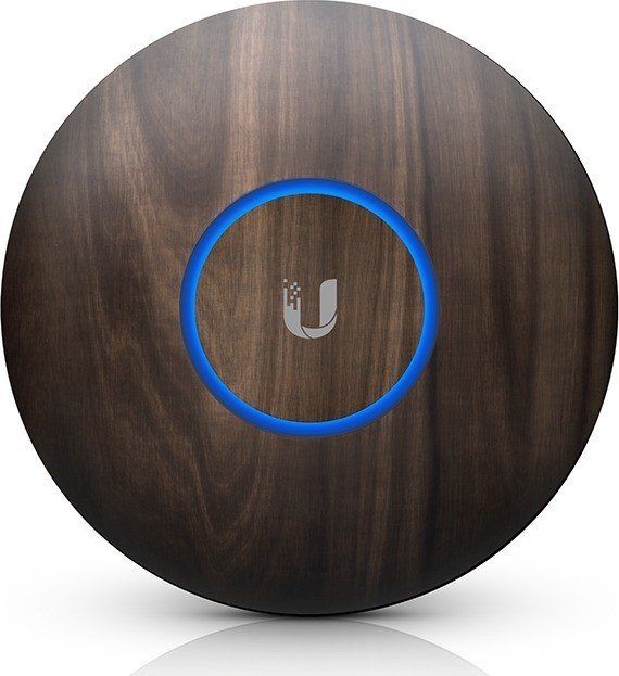Kapak dekorativ Ubiquiti WoodSkin për UniFi nanoHD, dizajn dru, kafe