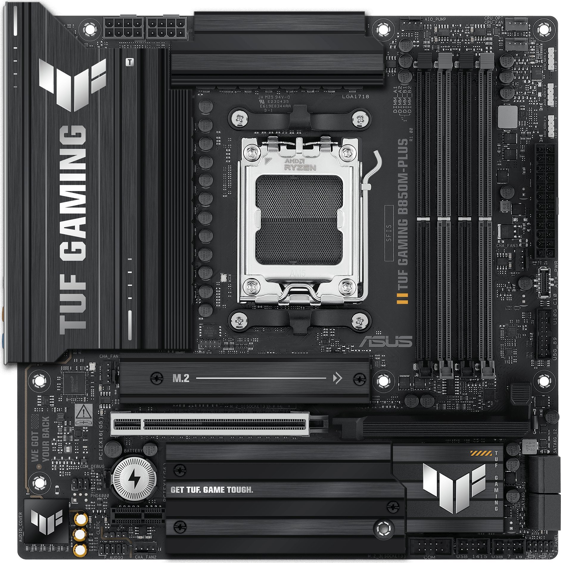 Motherboard ASUS TUF Gaming B850M Plus, AMD B850, Socket AM5, Micro ATX