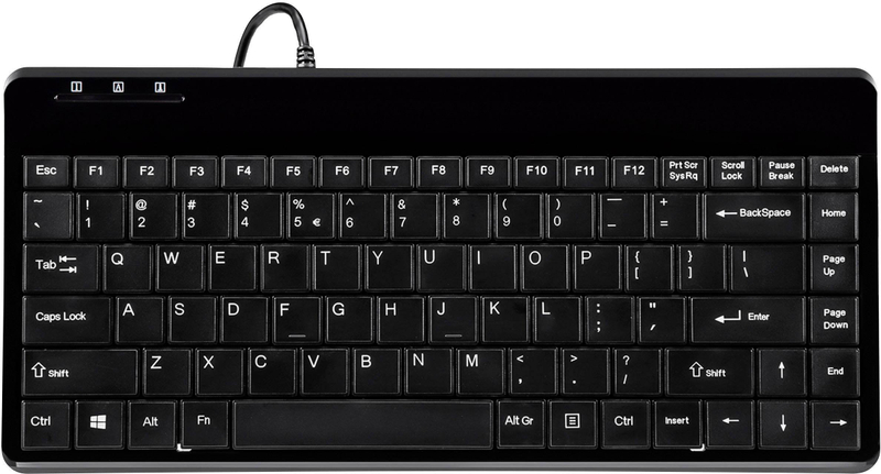 Tastierë Perixx PERIBOARD-409H, USB, kompakte, e zezë