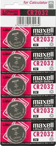 Bateri CR2032 Maxell, 210 mAh, 5 copë
