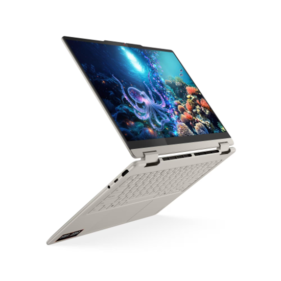 Laptop Lenovo NB Yoga 7 2-in-1 14AKP10, 14", AMD Ryzen AI 7 350, 2.8K WQXGA+,Multi-Touch, 32GB LPDDR5x-7500, 1TB SSD M.2 2242 PCIe 4.0x4 NVMe, AMD Radeon 860M Graphics, Seashell