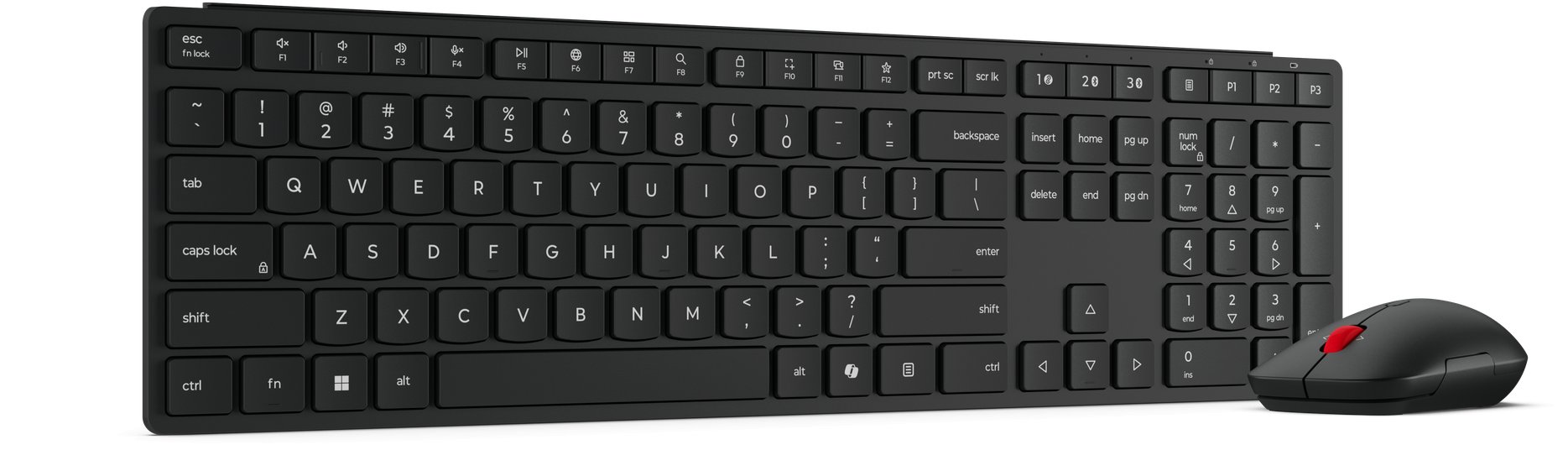 Set tastierë dhe maus Lenovo Wireless Multi-Mode Pro Combo 6000, Bluetooth 5.3, 2.4GHz, i zi