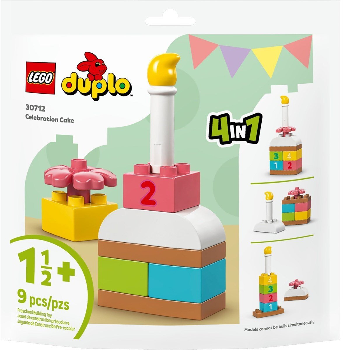 Set lodër LEGO 30712 Celebration Cake, ndërtim edukativ, për fëmijë 18+