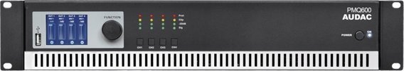 Amplifikator Audac PMQ600 WaveDynamics, 4 kanale, 100V, i zi