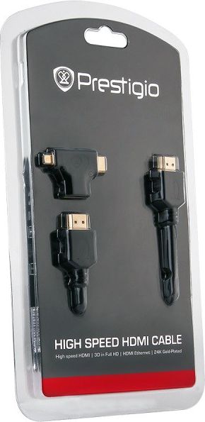 Kabllo HDMI Prestigio PHDMIAC1, 1.8m, 10.2Gb/s, e zezë