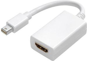 Adapter video LogiLink CV0036B, mini DisplayPort në HDMI, 4K, i bardhë
