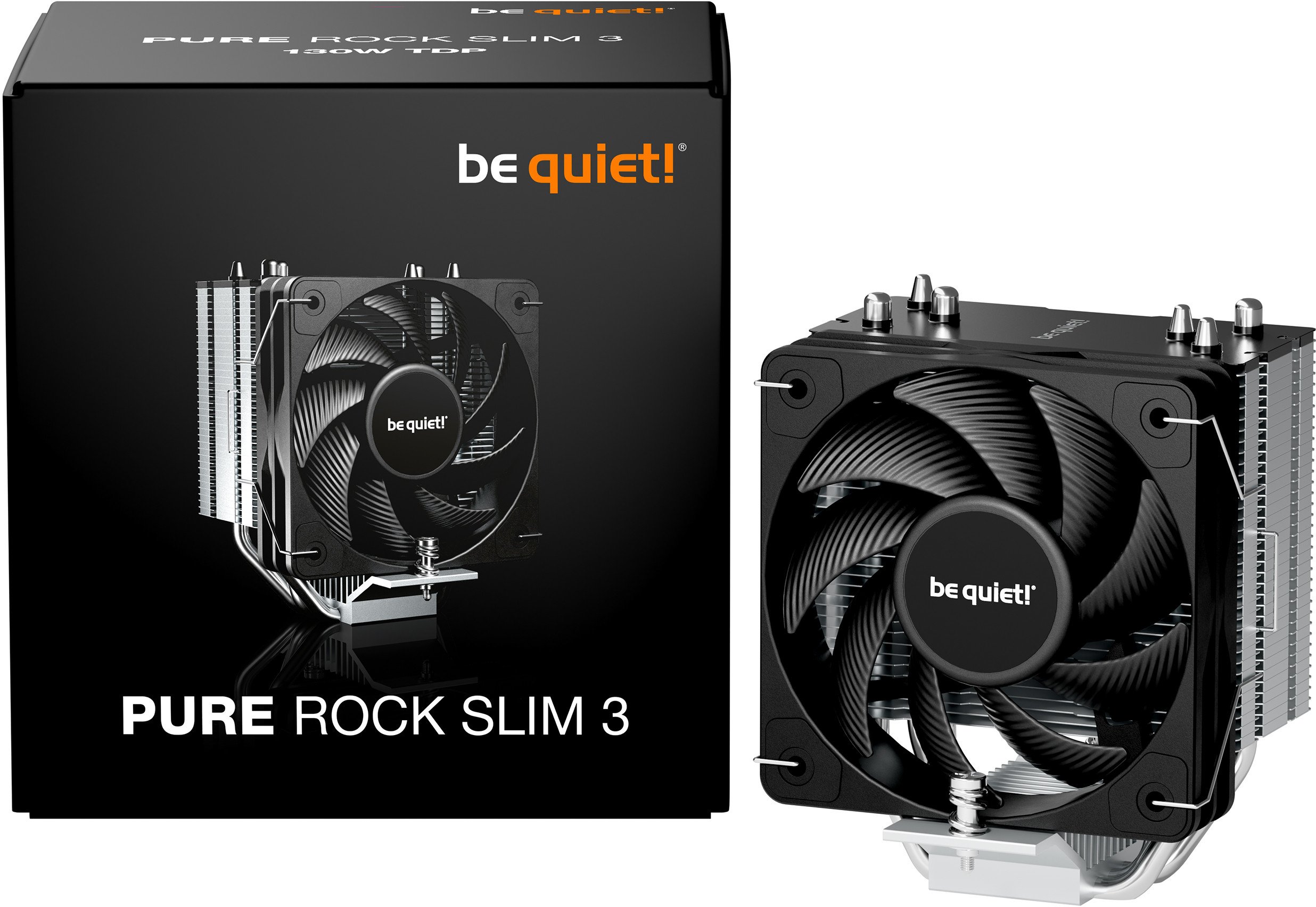 Ftohës procesori Be Quiet Pure Rock Slim 3, 100mm, ajror, argjendtë
