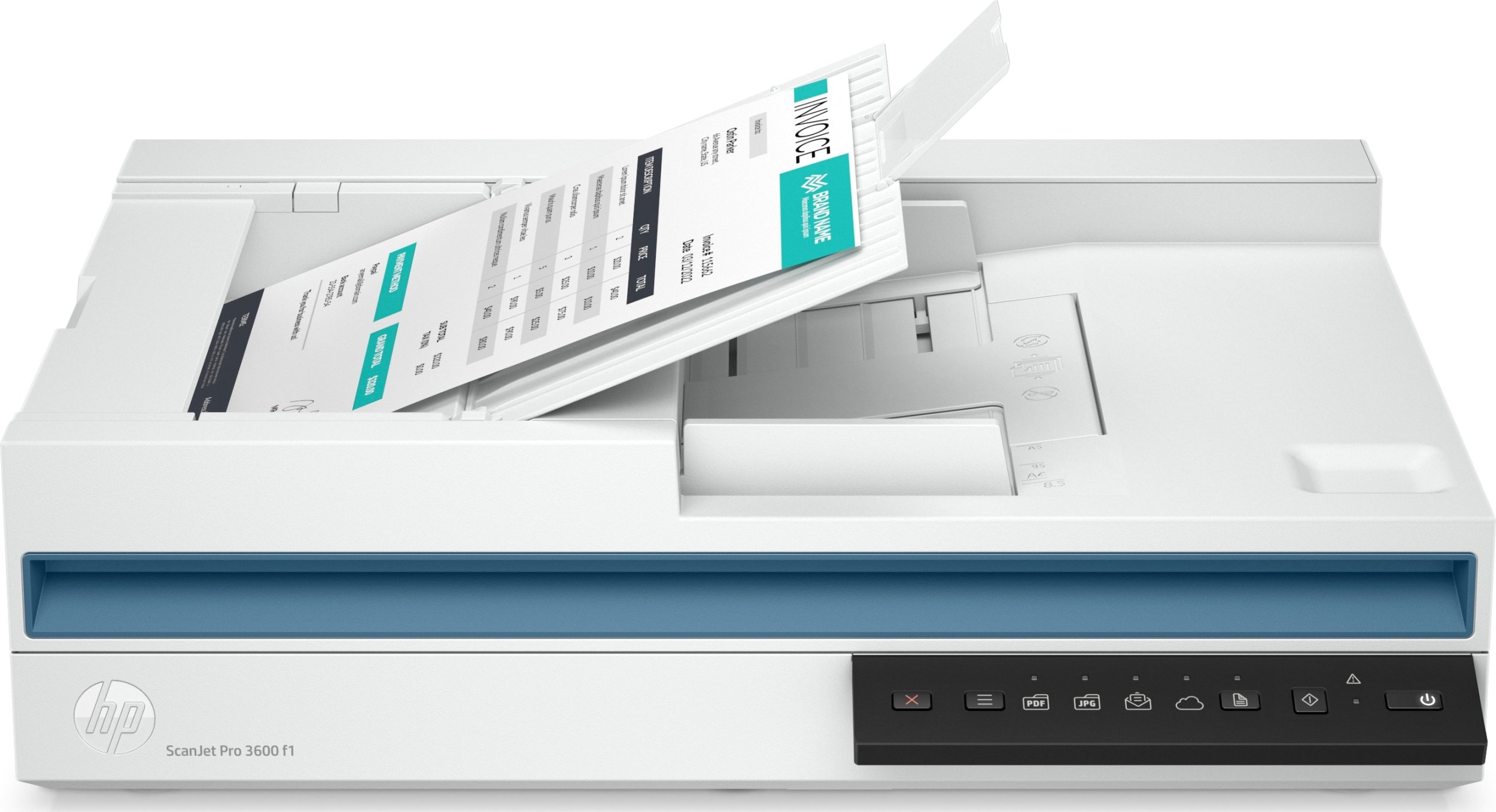 Скенер HP ScanJet Pro 3600 F1, рамнен со ADF, 1200 x 1200 DPI, A4, бел