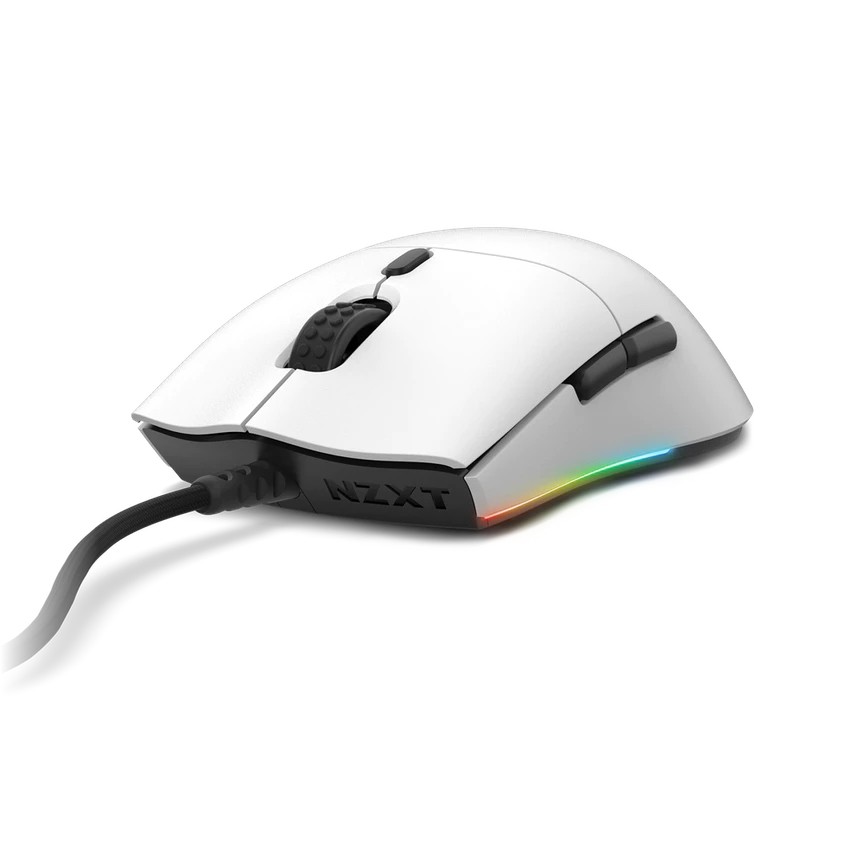 Maus NZXT Lift -USB, i bardhë