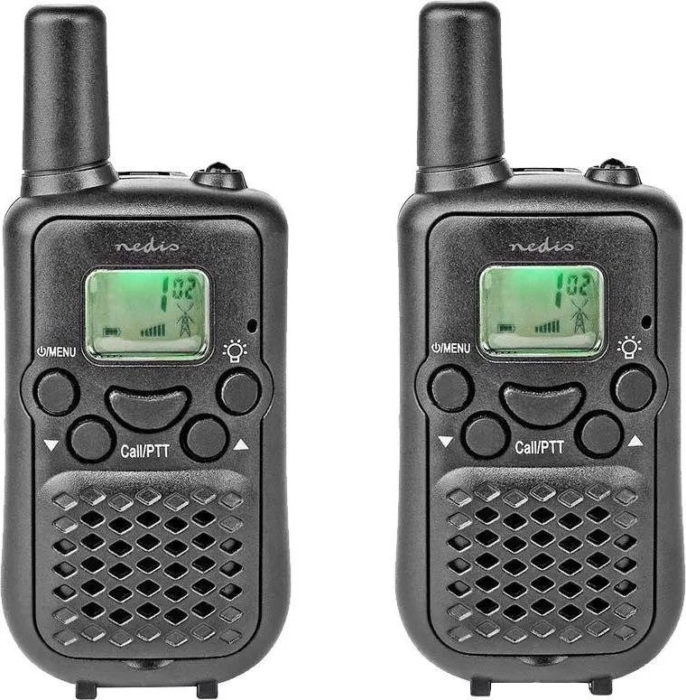 Radiolidhje Nedis PMR, 8 kanale, rreze 5 km, të zeza