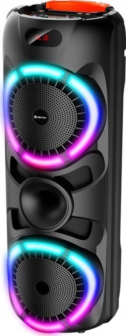 Altoparlant party Denver BPS-459, Bluetooth, USB SD AUX, me drita LED, i zi