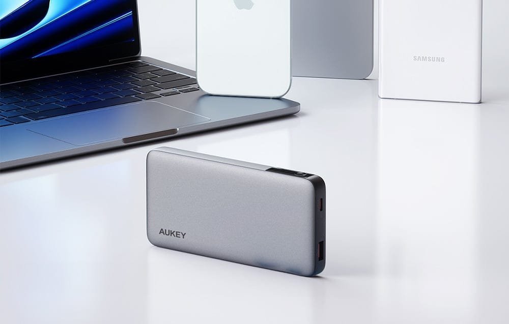 Надворешна батерија Aukey PB-Y42, 20000mAh, 30W PD, темно сива